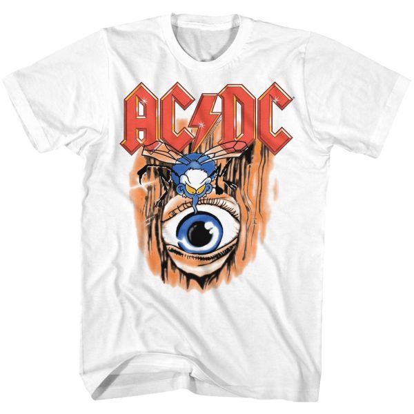 ACDC Vintage Fly on the Wall White T-shirt