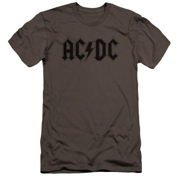 ACDC Vintage Logo Charcoal Premium T-shirt