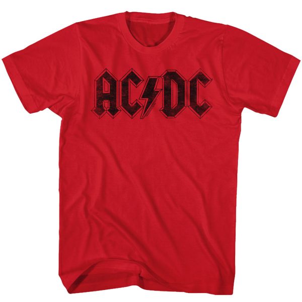 ACDC Vintage Logo Red T-shirt