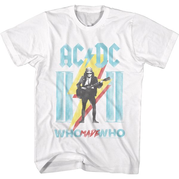 ACDC Who Made Who Song Album White T-shirt