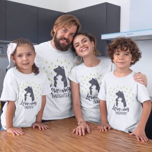Family T-shirts Bear Loves Family