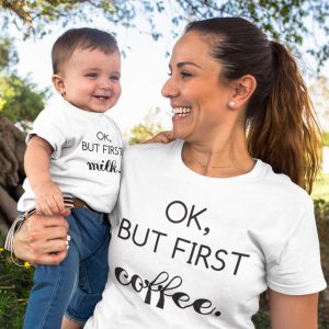 Family T-shirts Coffee First