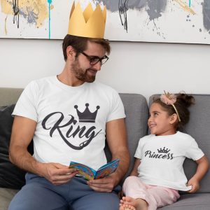Family T-shirts King and Princess
