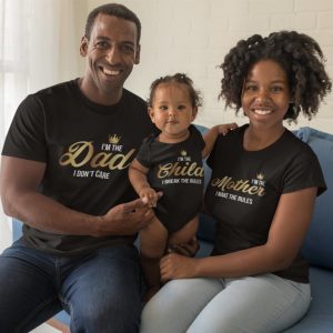 Family T-shirts with body Break the Rules
