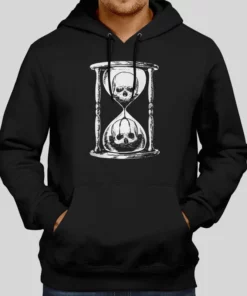 Hourglass Skull Unus Annus Split Hoodie 1