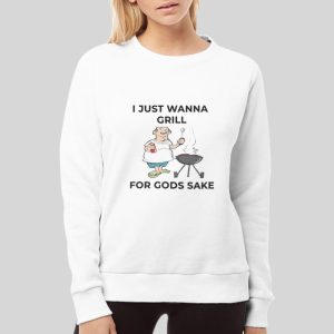 I Just Wanna Grill For Gods Sake Boomer Meme Hoodie 3