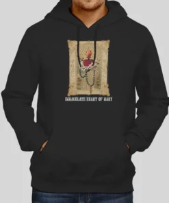 Immaculate Heart Of Mary Marian Catholic Hoodie 1