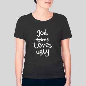 Inspired God Loves Ugly Hoodie 3