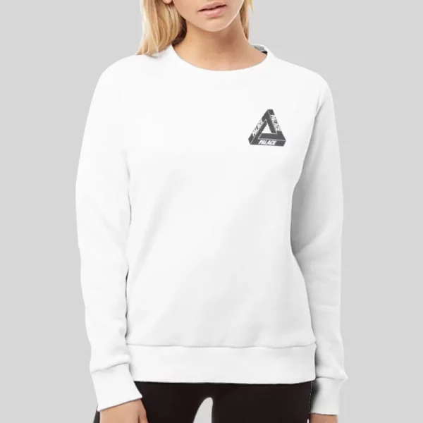 Inspired Palace Tri Line Hoodie White Merch