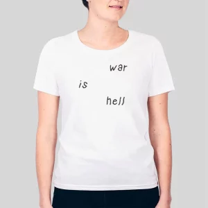 Inspired White War Is Hell Hoodie