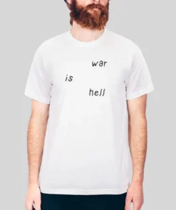 Inspired White War Is Hell Hoodie 4