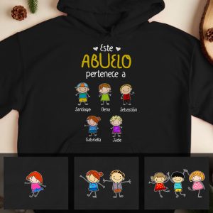 Personalized Abuelo Abuela Spanish Grandma Grandpa Belongs Hoodie 1