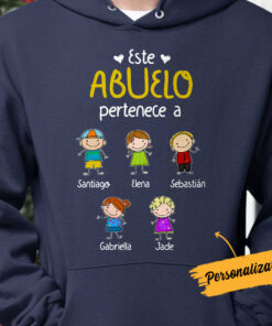 Personalized Abuelo Abuela Spanish Grandma Grandpa Belongs Hoodie 2