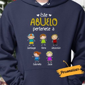 Personalized Abuelo Abuela Spanish Grandma Grandpa Belongs Hoodie 2