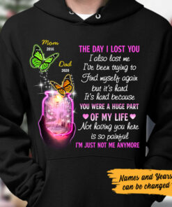 Personalized Butterflies Memorial Mom Dad Hoodie 2 Personalized Butterflies Memorial Mom Dad Hoodie 3