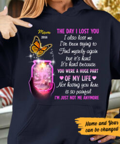 Personalized Butterflies Memorial Mom Dad Hoodie 3 Personalized Butterflies Memorial Mom Dad Hoodie 4