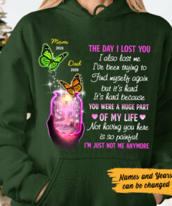 Personalized Butterflies Memorial Mom Dad Hoodie 4 Personalized Butterflies Memorial Mom Dad Hoodie 5