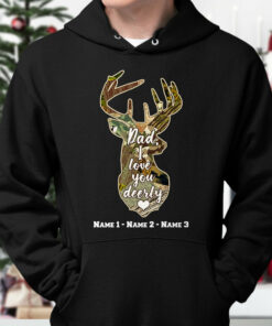 Personalized Dad Hunting Deerly Hoodie 1