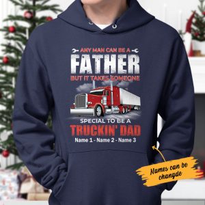 Personalized Dad Trucker Hoodie 1