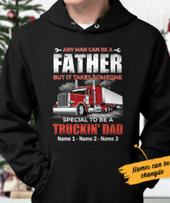 Personalized Dad Trucker Hoodie 2