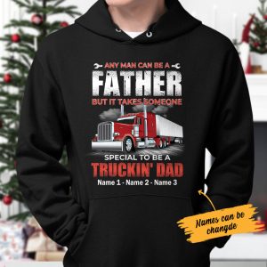 Personalized Dad Trucker Hoodie 2