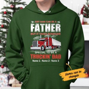 Personalized Dad Trucker Hoodie 3