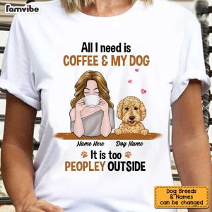 Personalized Dog Coffee Too Peopley Hoodie 4