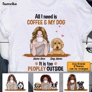 Personalized Dog Coffee Too Peopley Hoodie 5