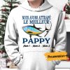 Personalized French Papa Grand-pere Fishing Dad Grandpa Hoodie