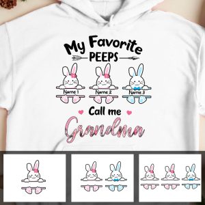 Personalized Grandma Favorite Peeps Easter Hoodie