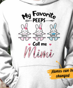 Personalized Grandma Favorite Peeps Easter Hoodie 2