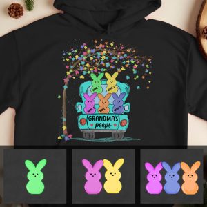 Personalized Grandma Peeps Easter Hoodie 1