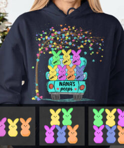 Personalized Grandma Peeps Easter Hoodie 1 Personalized Grandma Peeps Easter Hoodie 2