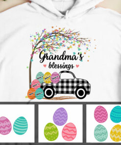 Personalized Grandma Peeps Easter Truck Hoodie 1