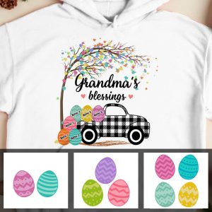 Personalized Grandma Peeps Easter Truck Hoodie 1