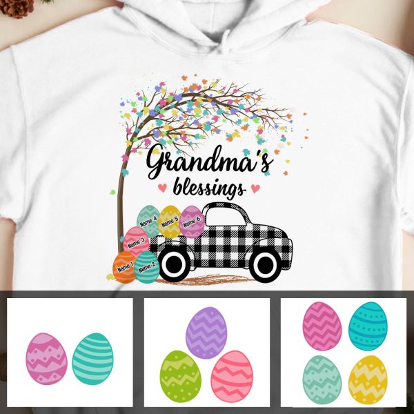 Personalized Grandma Peeps Easter Truck Hoodie