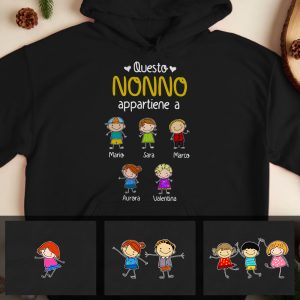 Personalized Nonno Nonna Italian Grandma Grandpa Hoodie 1