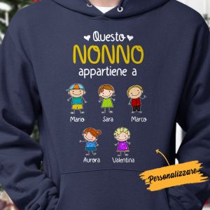 Personalized Nonno Nonna Italian Grandma Grandpa Hoodie 2