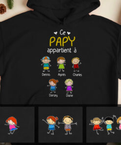 Personalized Papy Mamie French Grandma Grandpa Belongs Hoodie 1