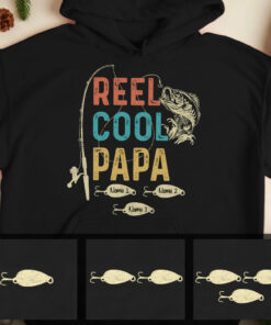 Personalized Reel Cool Papa Grandpa Fishing Hoodie 1