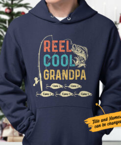 Personalized Reel Cool Papa Grandpa Fishing Hoodie 1 Personalized Reel Cool Papa Grandpa Fishing Hoodie 2