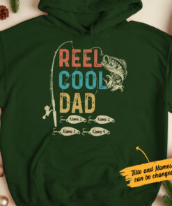 Personalized Reel Cool Papa Grandpa Fishing Hoodie 2 Personalized Reel Cool Papa Grandpa Fishing Hoodie 3
