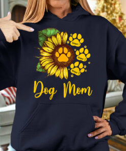 Personalized Sunflower Dog Mom Hoodie 1 Personalized Sunflower Dog Mom Hoodie 2