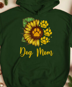 Personalized Sunflower Dog Mom Hoodie 2 Personalized Sunflower Dog Mom Hoodie 3