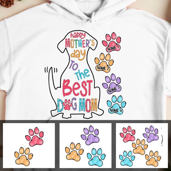 Personalized The Best Dog Mom Grandma Hoodie