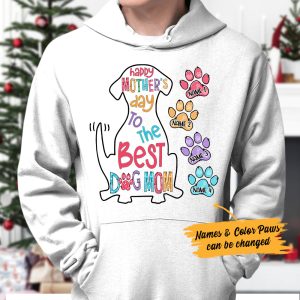 Personalized The Best Dog Mom Grandma Hoodie