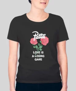Rose Flower Patta Love Is a Losing Game Hoodie 3