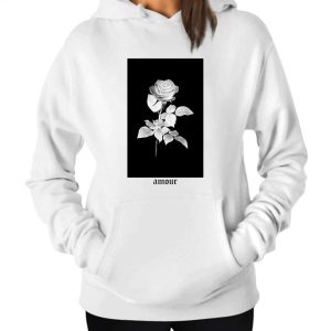 Rose Pink Amour Hoodie