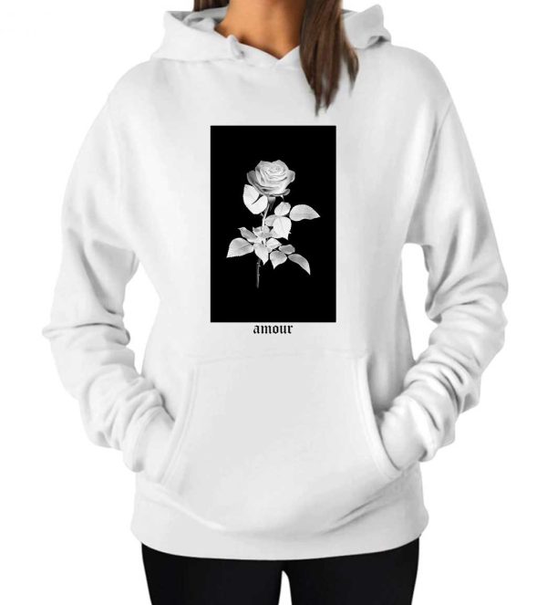 Rose Pink Amour Hoodie