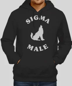 Sigma Male Wolf Design Grindset Sigma Hoodies 1